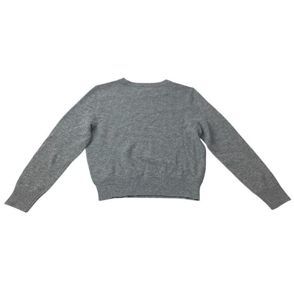 ALICE + OLIVIA NWT Size XS Carolann Shrunken Pullover Heather Grey Sweater Gray - Picture 6 of 10